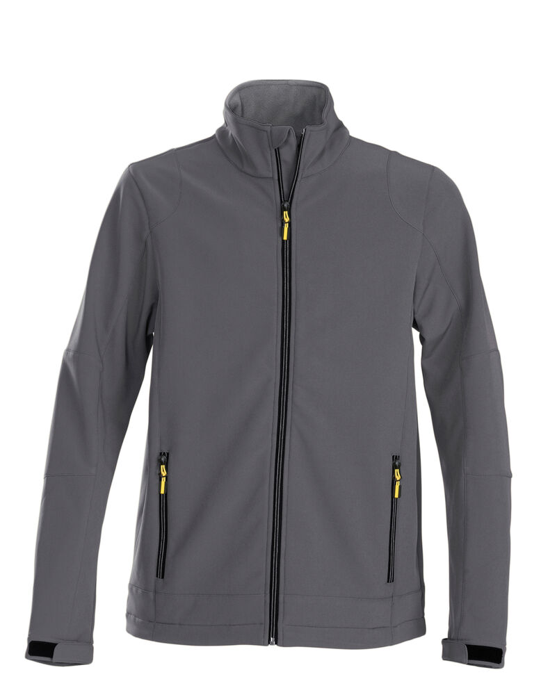 Printer Essentials Trial Softshell Jas Heren Staalgrijs