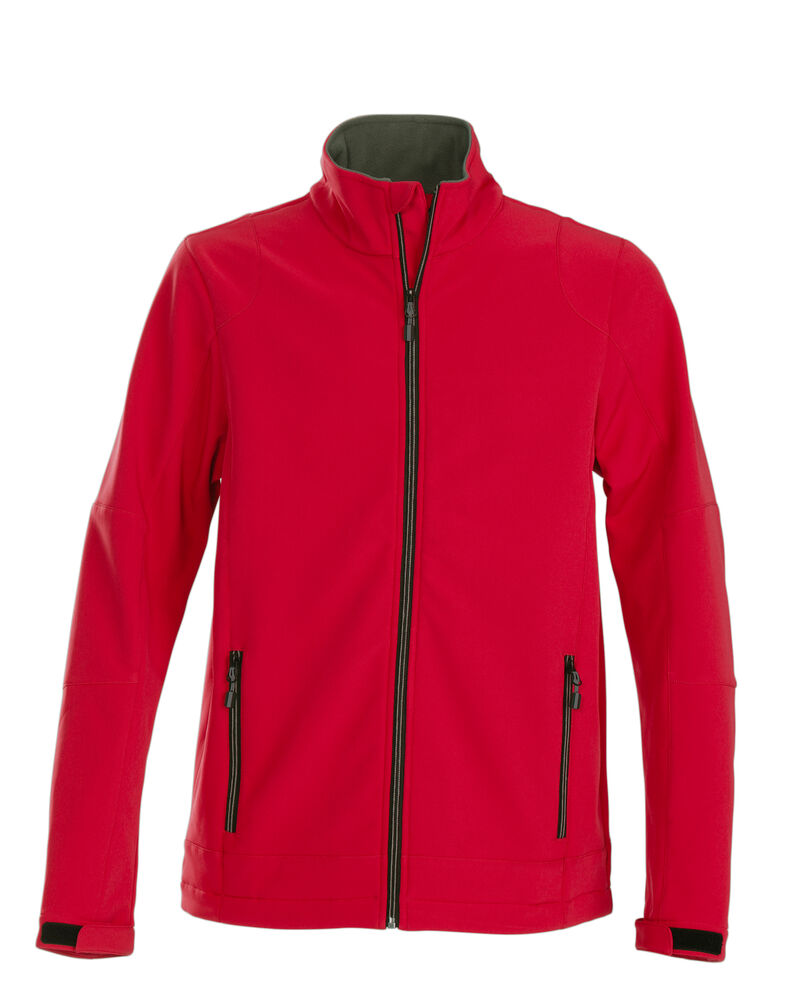 Printer Essentials Trial Softshell Jas Heren Rood