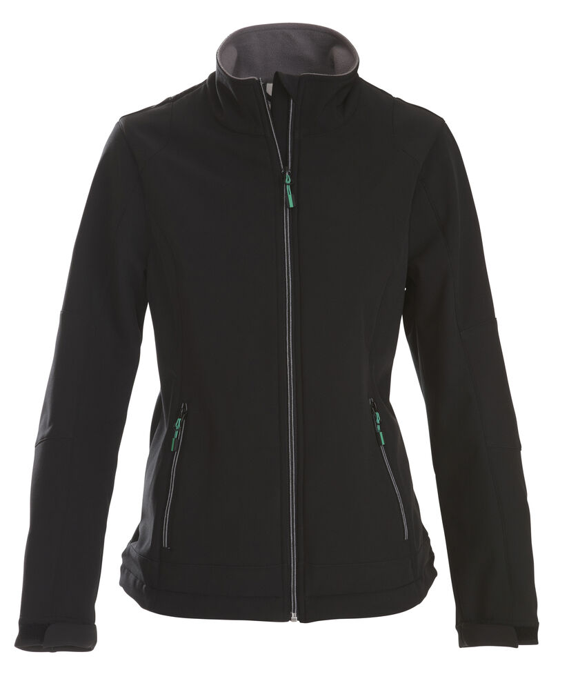 Printer Essentials Trial  Softshell Jas Dames Zwart
