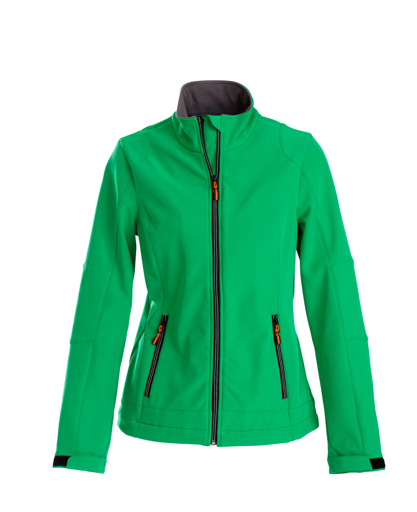 Printer Essentials Trial  Softshell Jas Dames Frisgroen