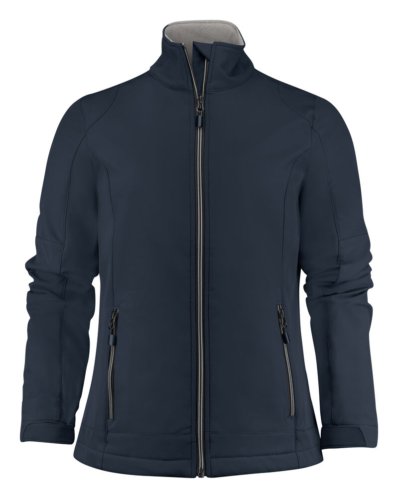 Printer Essentials Trial  Softshell Jas Dames Donker Marine