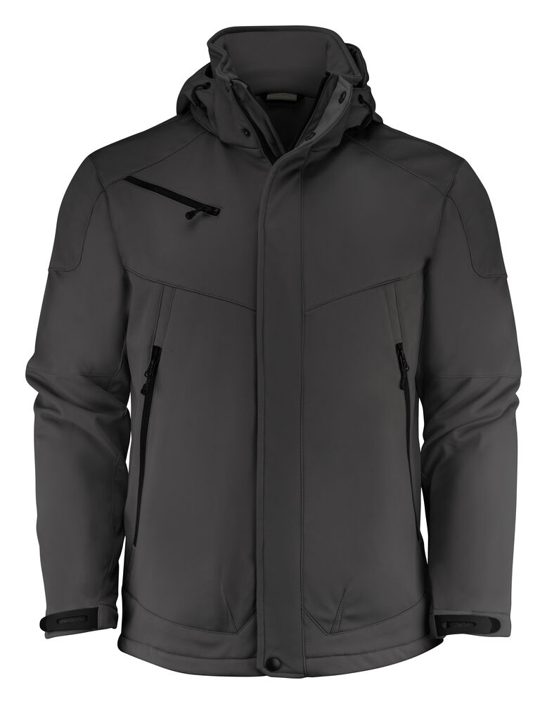 Printer Essentials Skeleton Softshell Jas Heren Zwart