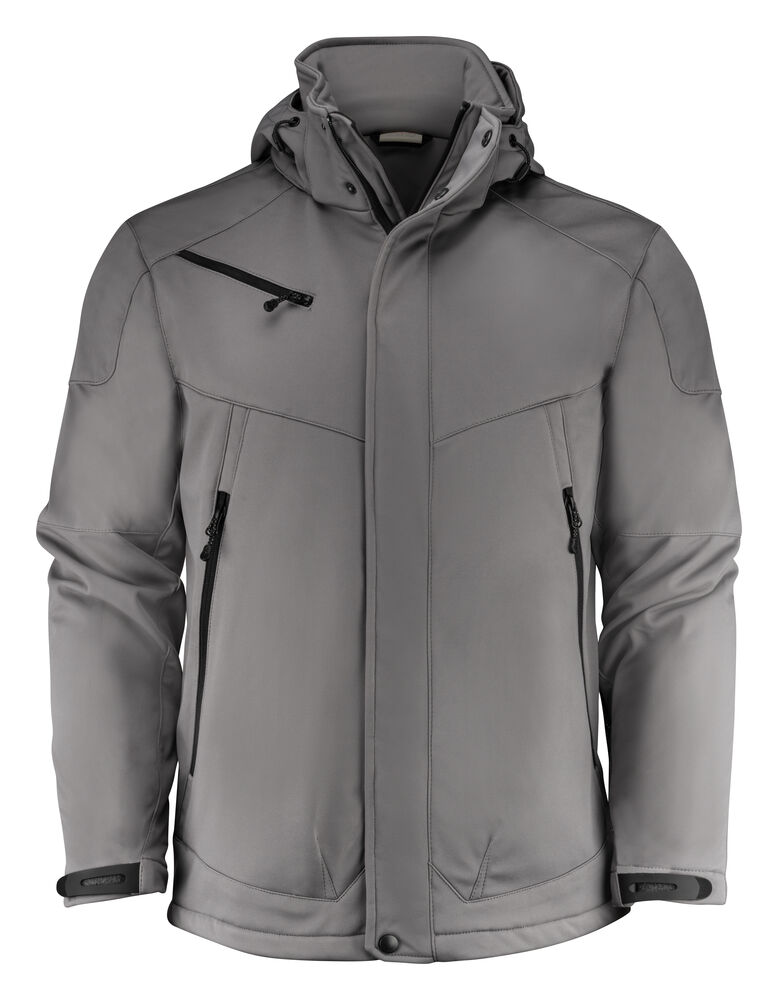 Printer Essentials Skeleton Softshell Jas Heren Staalgrijs