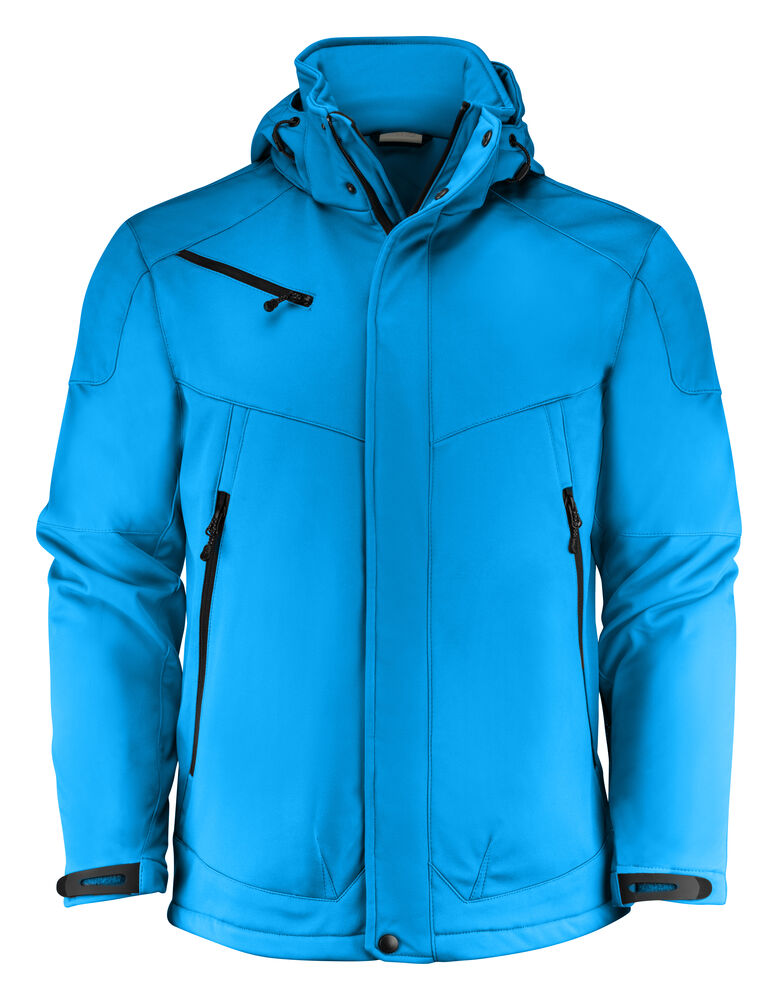 Printer Essentials Skeleton Softshell Jas Heren Oceaan Blauw