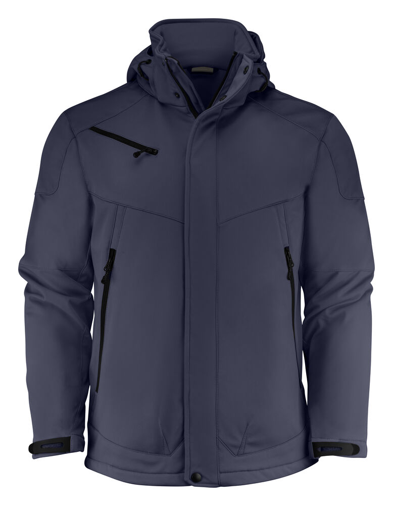 Printer Essentials Skeleton Softshell Jas Heren Marine