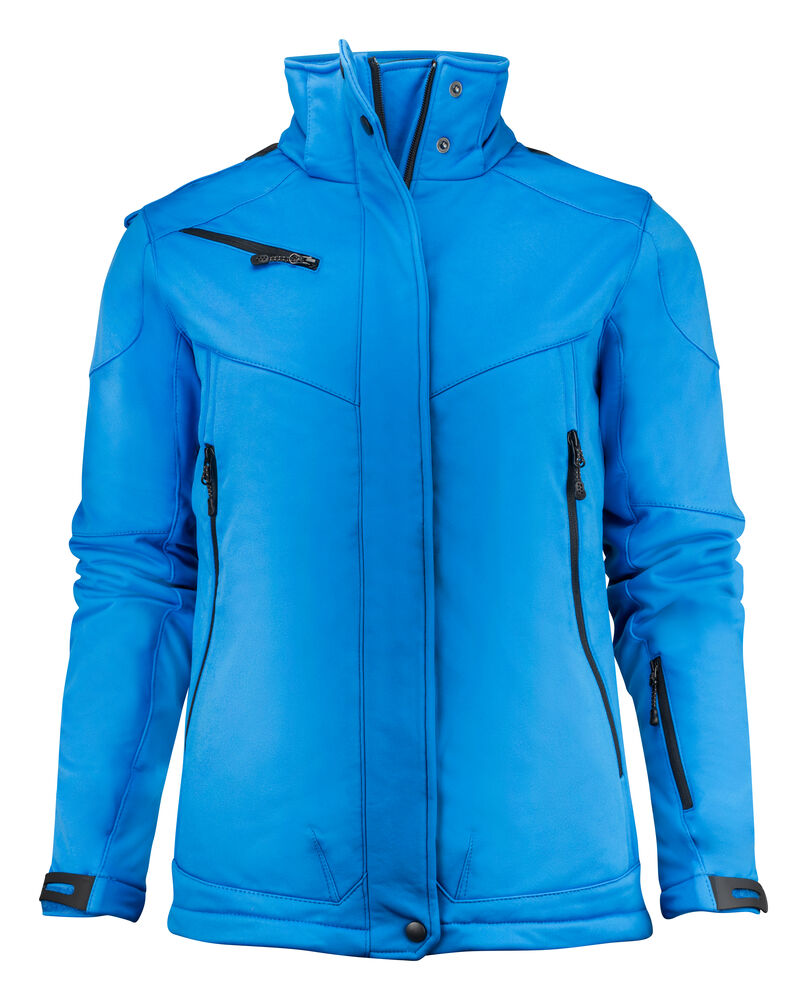 Printer Essentials Skeleton Softshell Jas Dames Oceaan Blauw