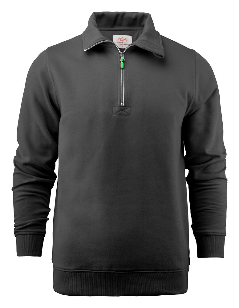Printer Essentials Rounders RSX Sweater Halve Rits Unisex Zwart