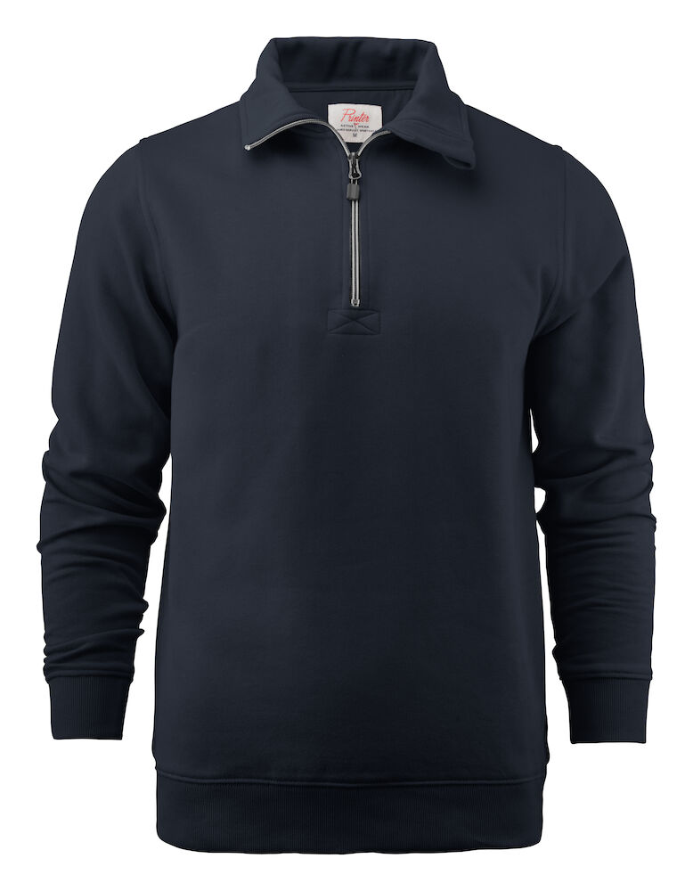 Printer Essentials Rounders RSX Sweater Halve Rits Unisex Donker Marine