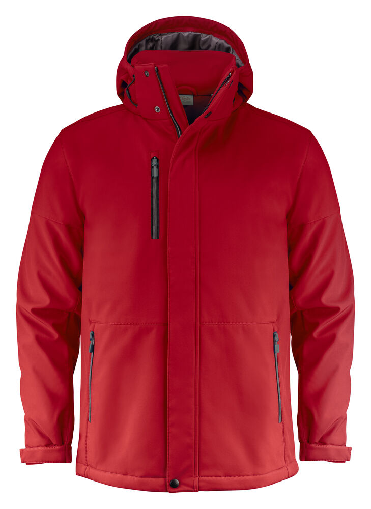 Printer Essentials Overlanding Softshell Jas Heren Rood