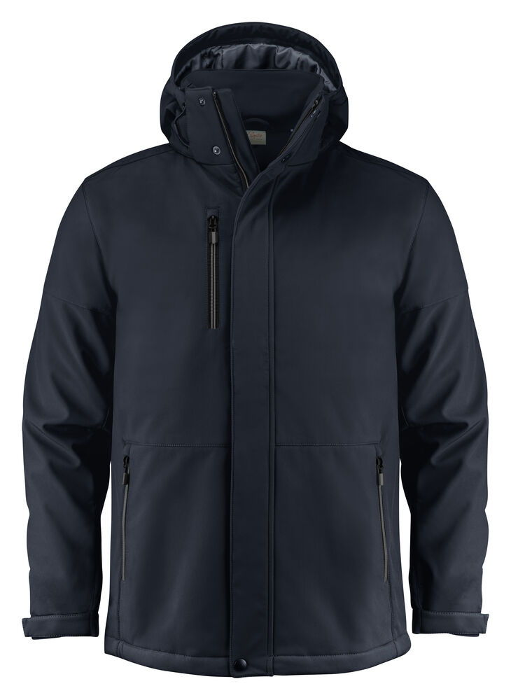 Printer Essentials Overlanding Softshell Jas Heren Donker Marine