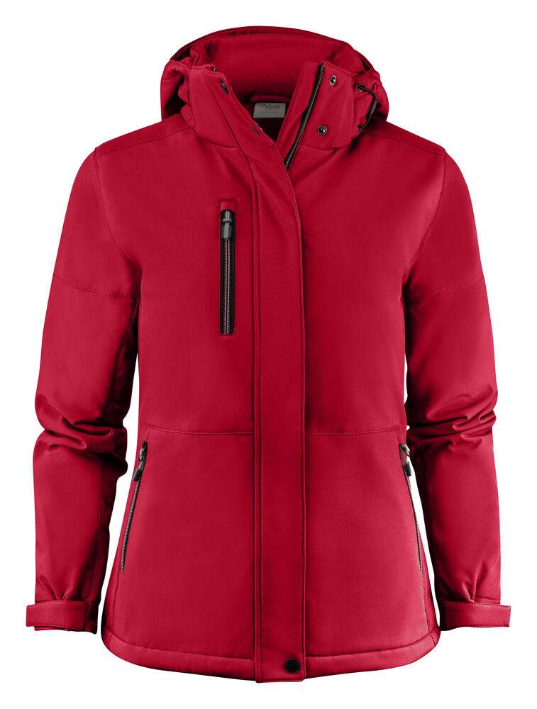 Printer Essentials Overlanding Softshell Jas Dames Rood