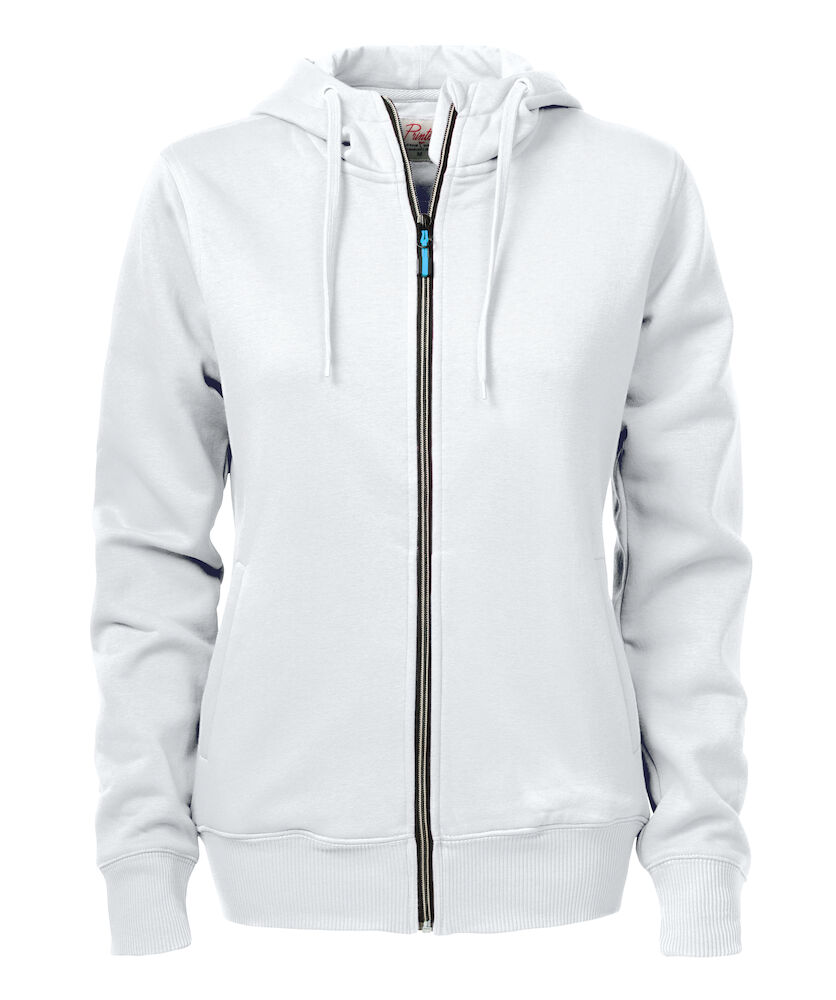 Printer Essentials Overhead  Sweater Volledige Rits Dames Wit