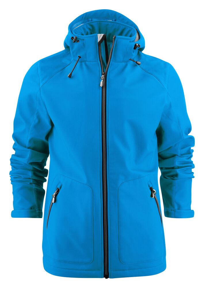 Printer Essentials Karting Softshell Jas Heren Oceaan Blauw