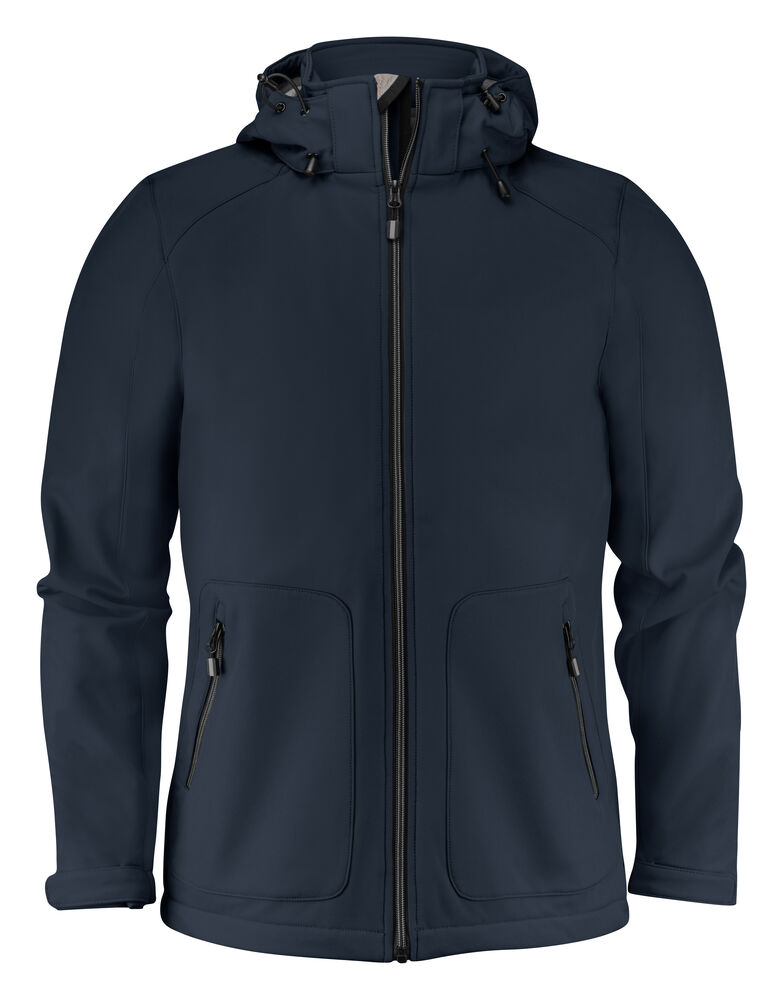 Printer Essentials Karting Softshell Jas Heren Donker Marine