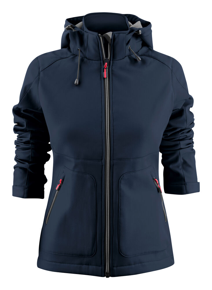 Printer Essentials Karting Softshell Jas Dames Marine