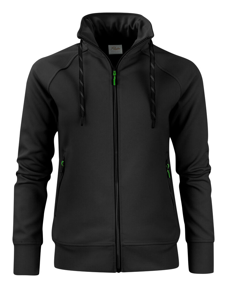 Printer Essentials Jog RSX Sweater Volledige Rits Dames Zwart