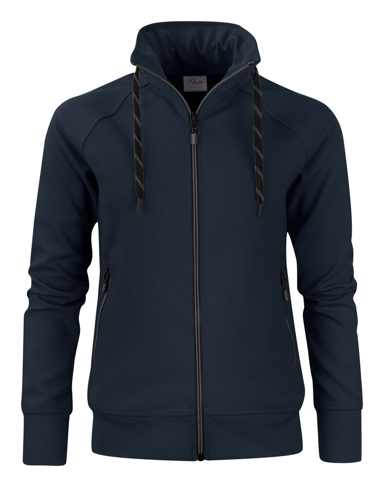 Printer Essentials Jog RSX Sweater Volledige Rits Dames Donker Marine