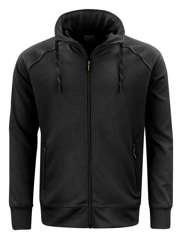 Printer Essentials Jog RSX  Sweater Volledige Rits Heren Zwart