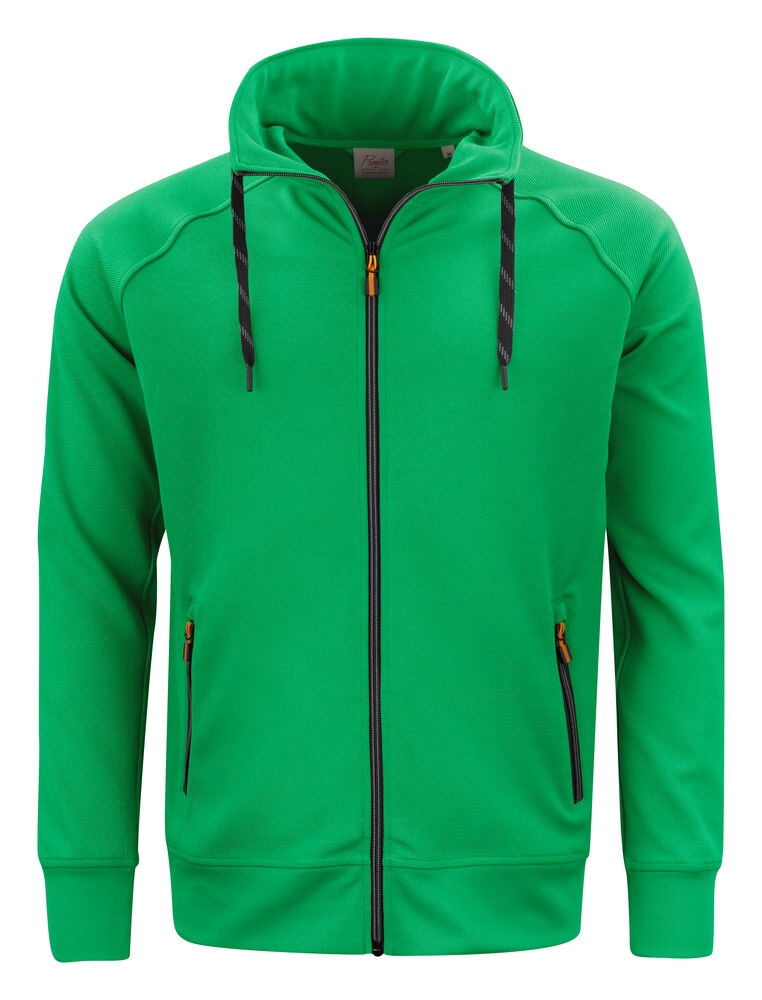 Printer Essentials Jog RSX  Sweater Volledige Rits Heren Frisgroen