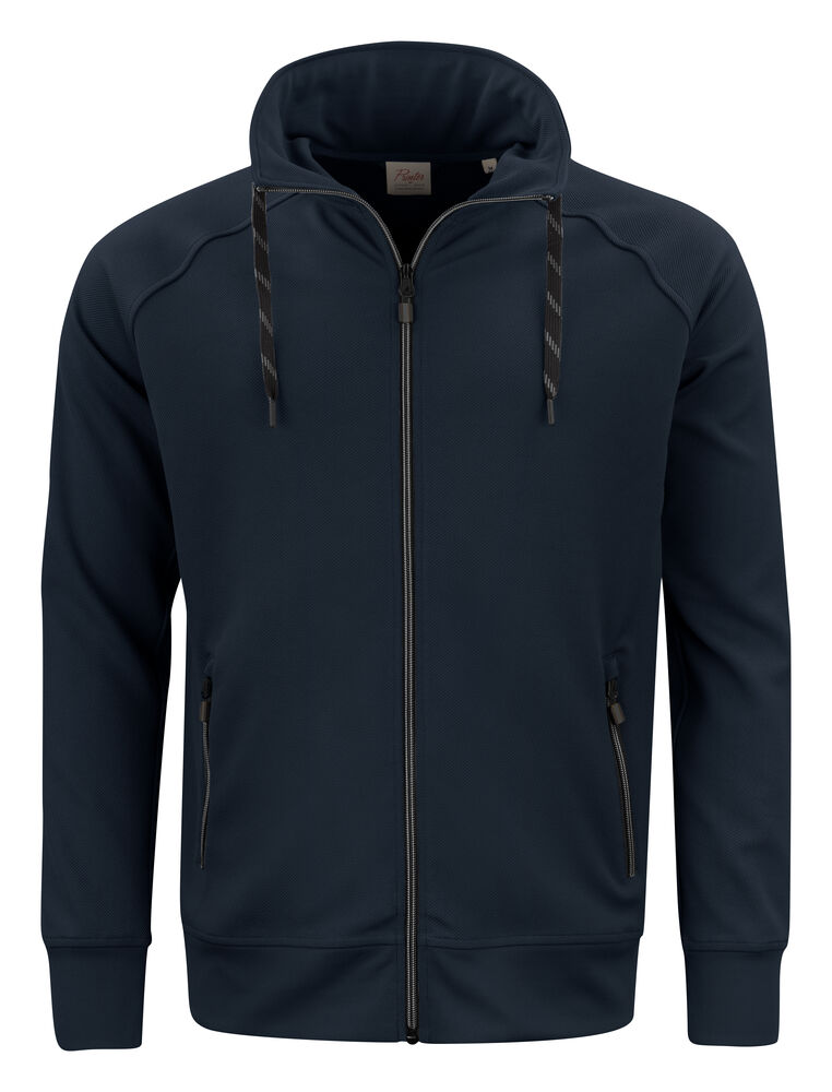 Printer Essentials Jog RSX  Sweater Volledige Rits Heren Donker Marine