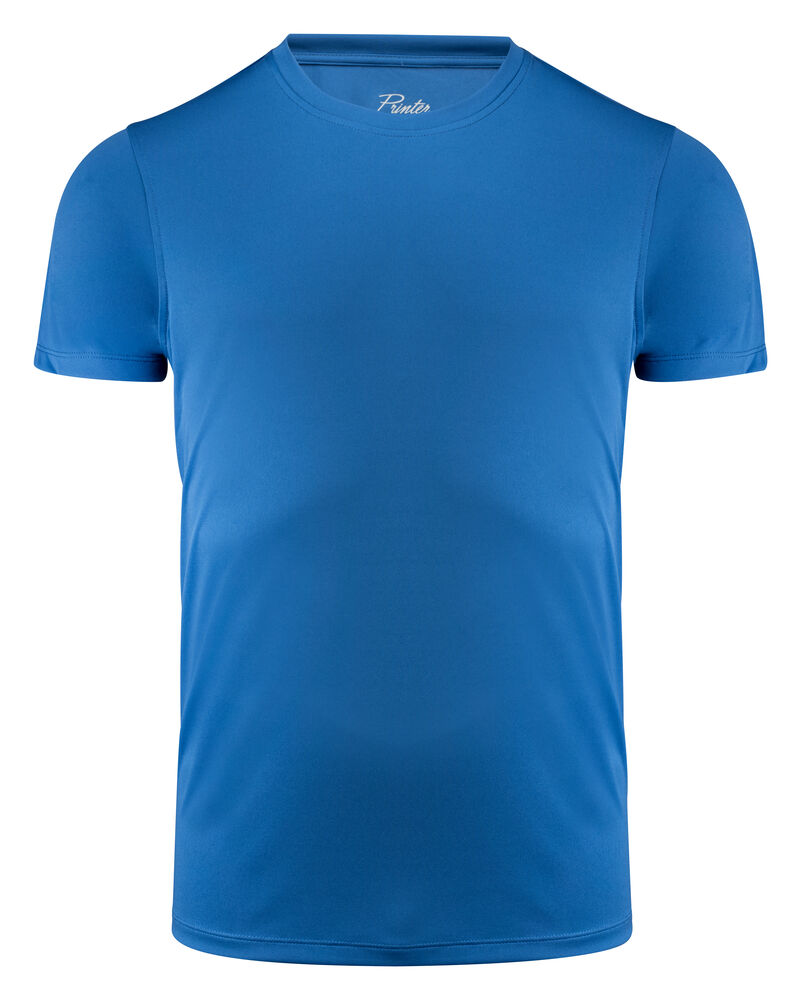 Printer RED Run T-Shirt Heren Helder Blauw