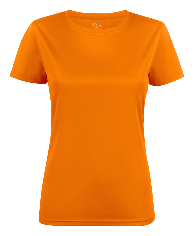 Printer RED Run T-Shirt Dames Oranje
