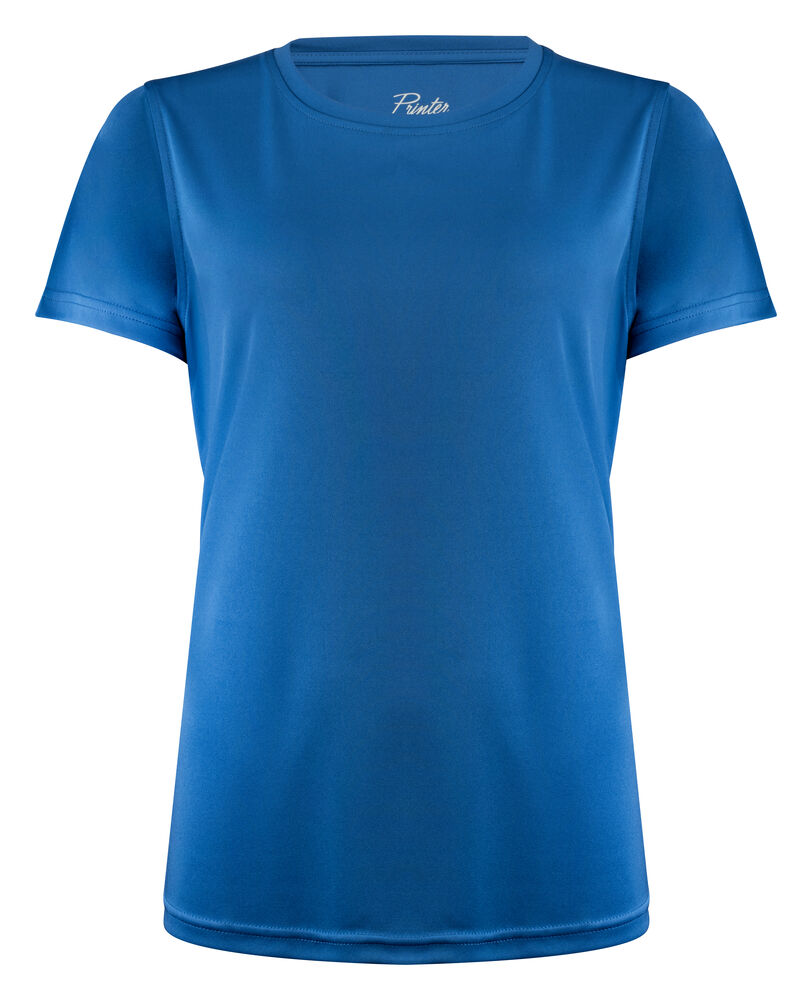 Printer RED Run T-Shirt Dames Helder Blauw