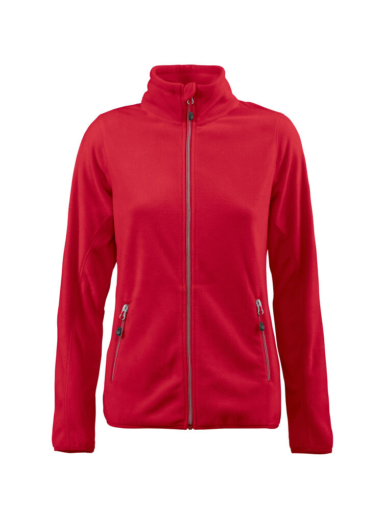 Printer RED Twohand  Fleece Jas Dames Rood