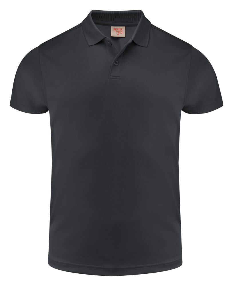Printer RED Smash Polo Heren Zwart