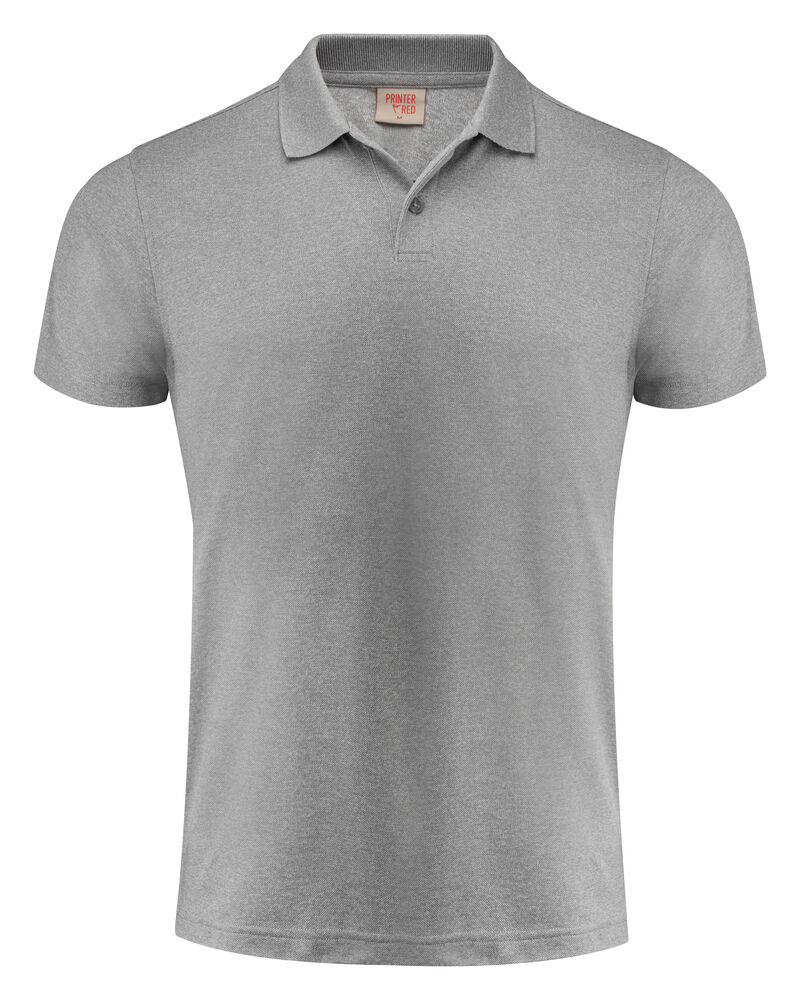 Printer RED Smash Polo Heren Grijs Mêlée