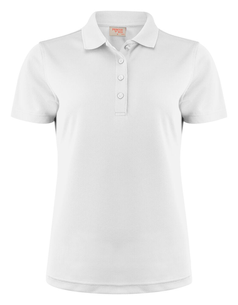 Printer RED Smash  Polo Dames Wit