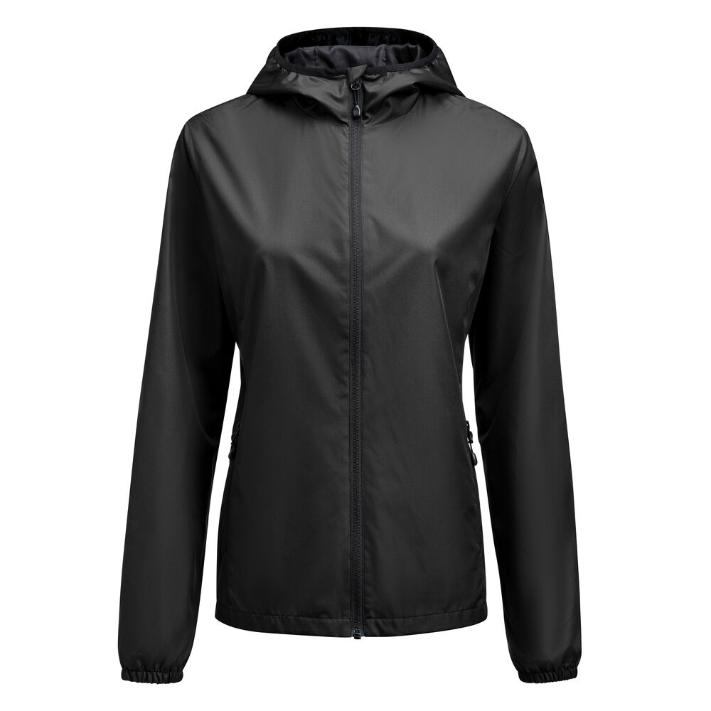 Printer Red Grab  Windbreaker Dames Zwart