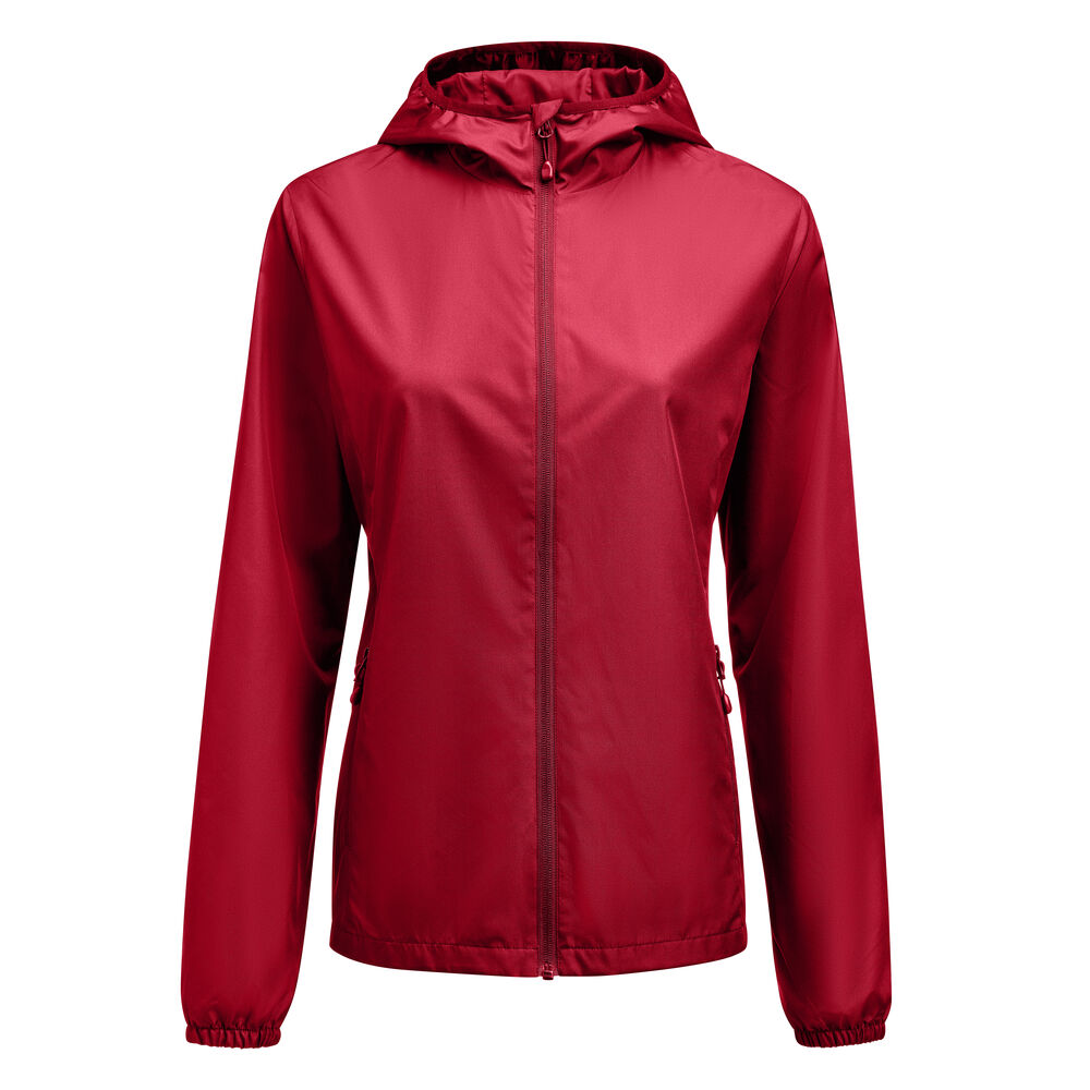 Printer Red Grab  Windbreaker Dames Rood