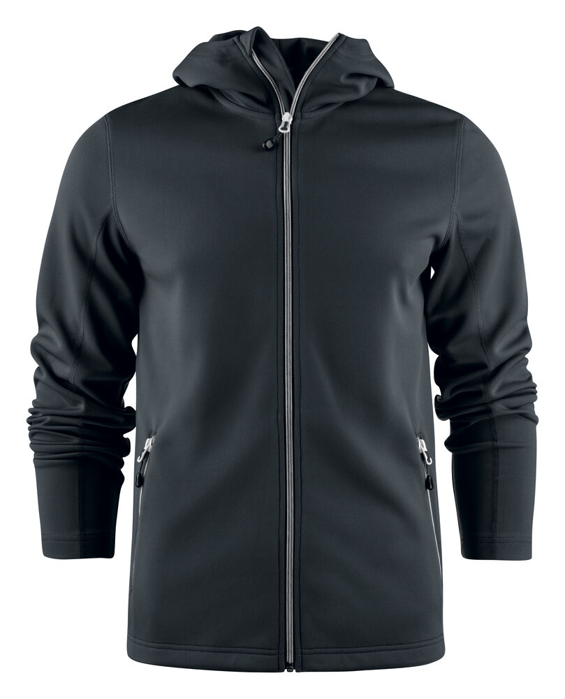 Printer RED Layback Hoodie Heren Zwart