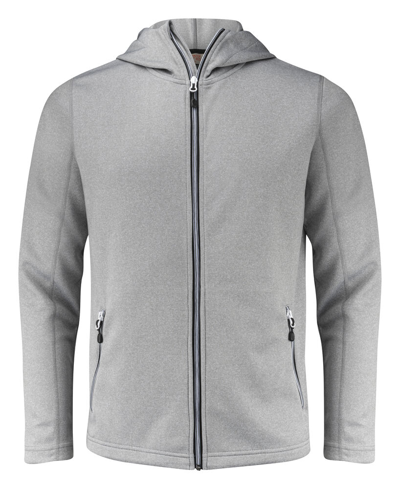 Printer RED Layback Hoodie Heren Grijs Mêlée