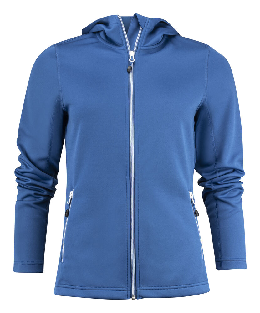 Printer RED Layback Hoodie Dames Helder Blauw