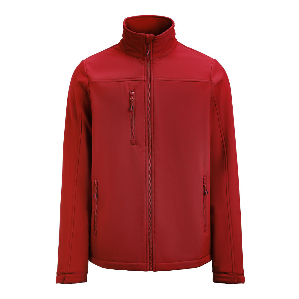 Printer RED Airwalk  Softshell Jas Heren Rood