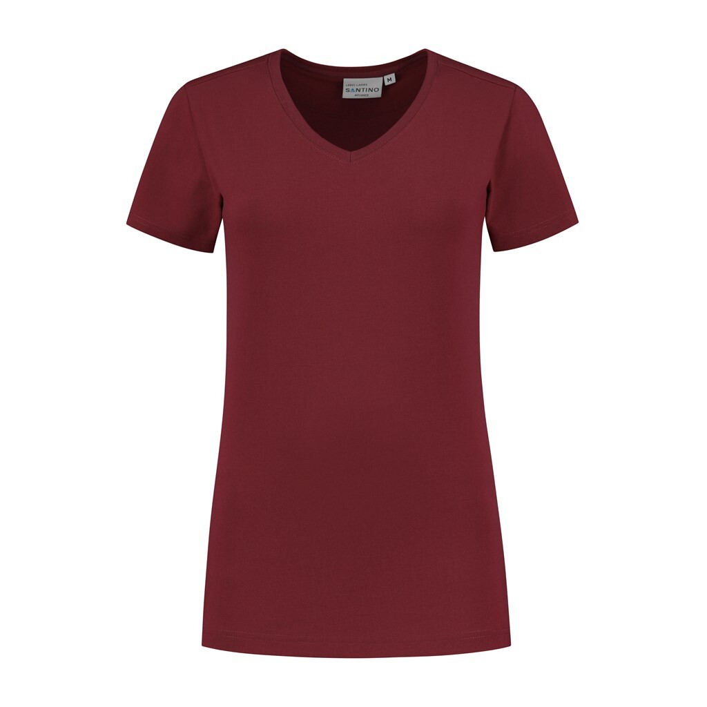 Santino T-shirt Lebec Ladies Burgundy