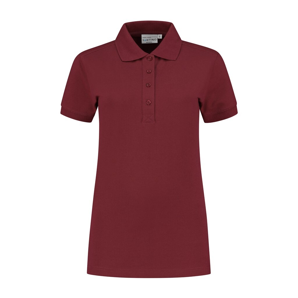 Santino Poloshirt Leeds Ladies Burgundy