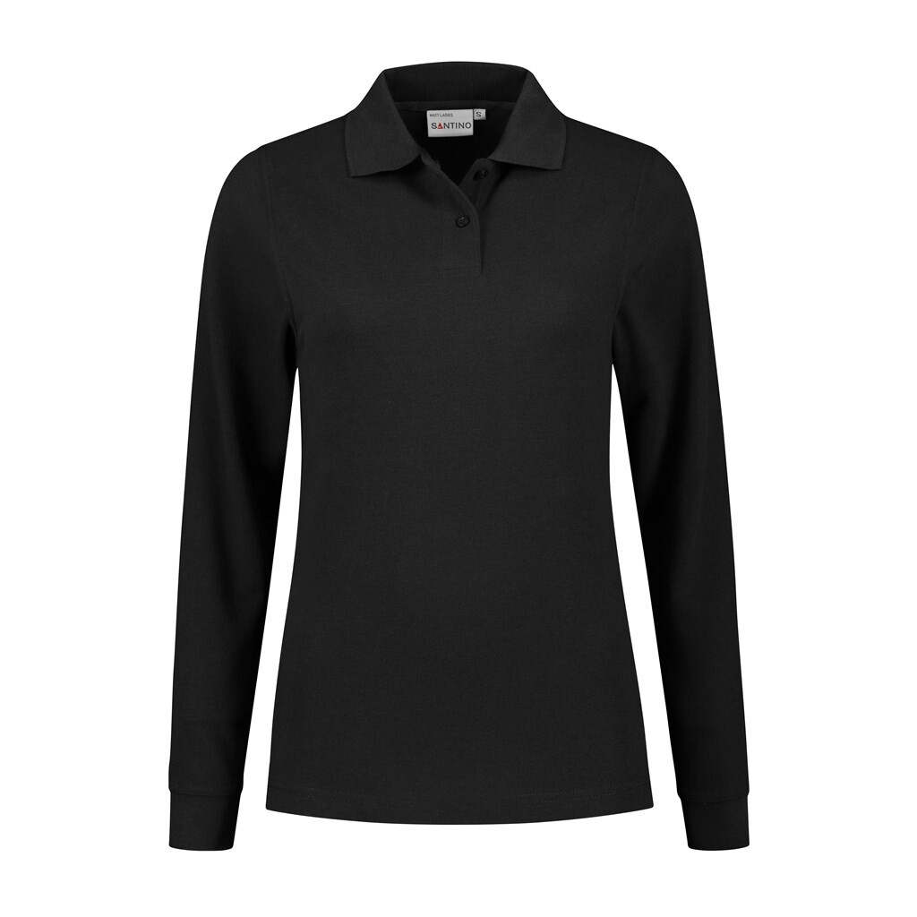 Santino Poloshirt Matt Ladies Black
