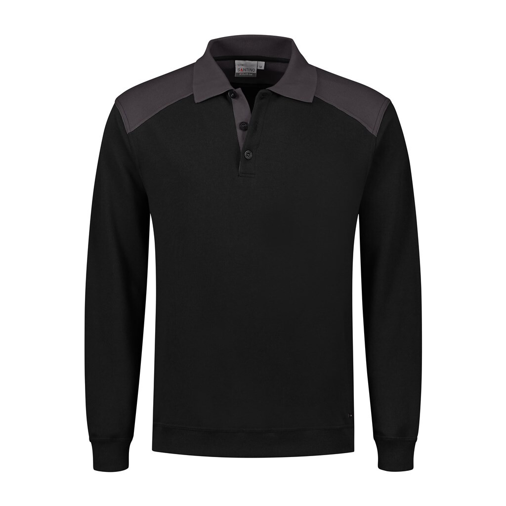 Santino Polosweater Tesla Black / Graphite