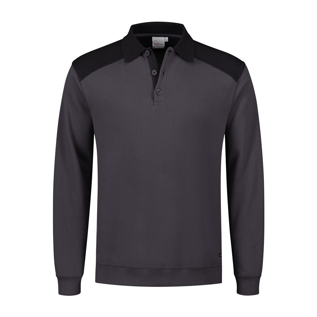 Santino Polosweater Tesla Graphite / Black