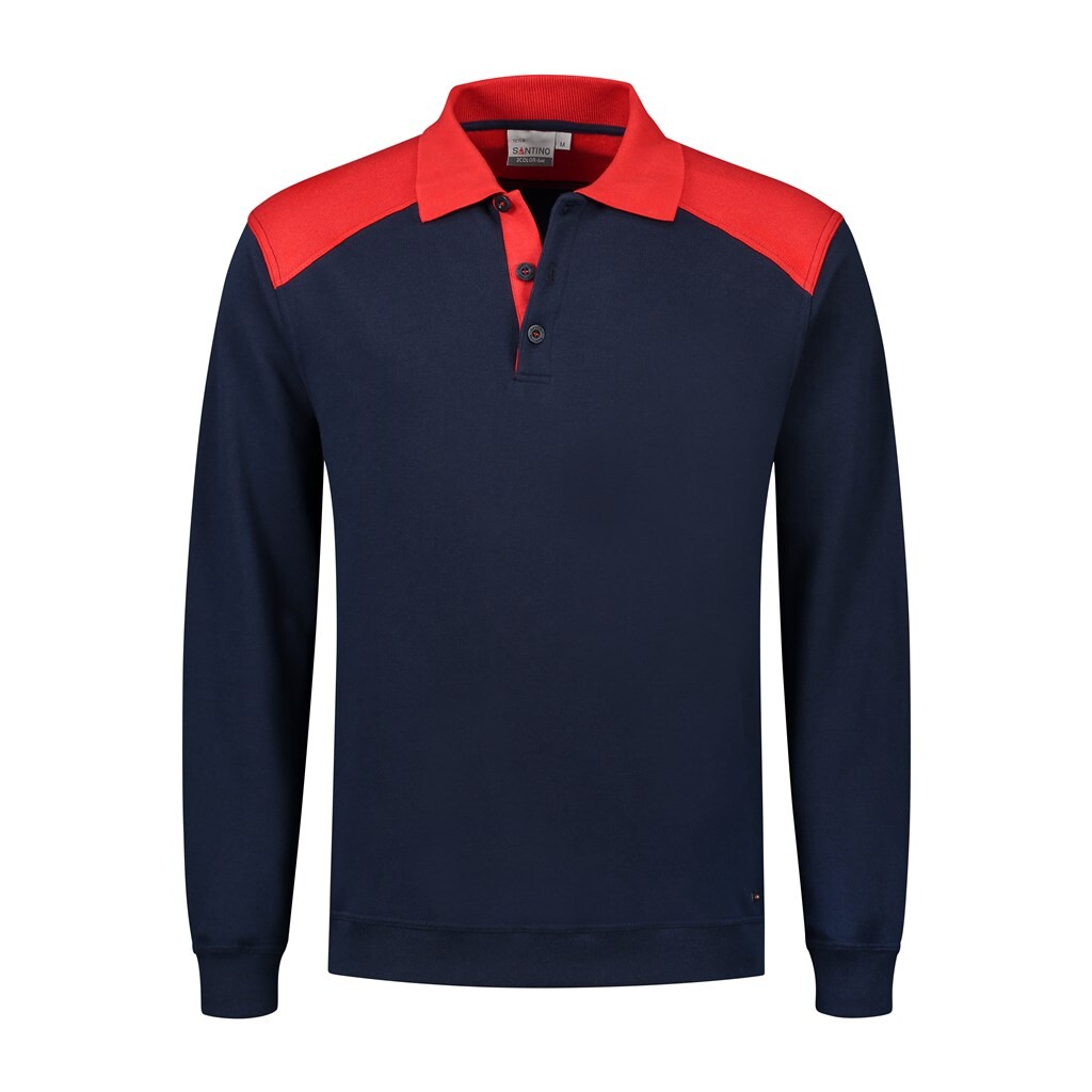 Santino Polosweater Tesla Real Navy / Red