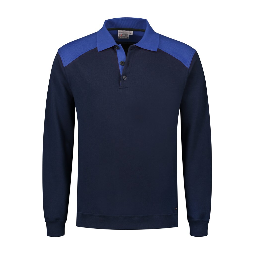 Santino Polosweater Tesla Real Navy / Royal Blue