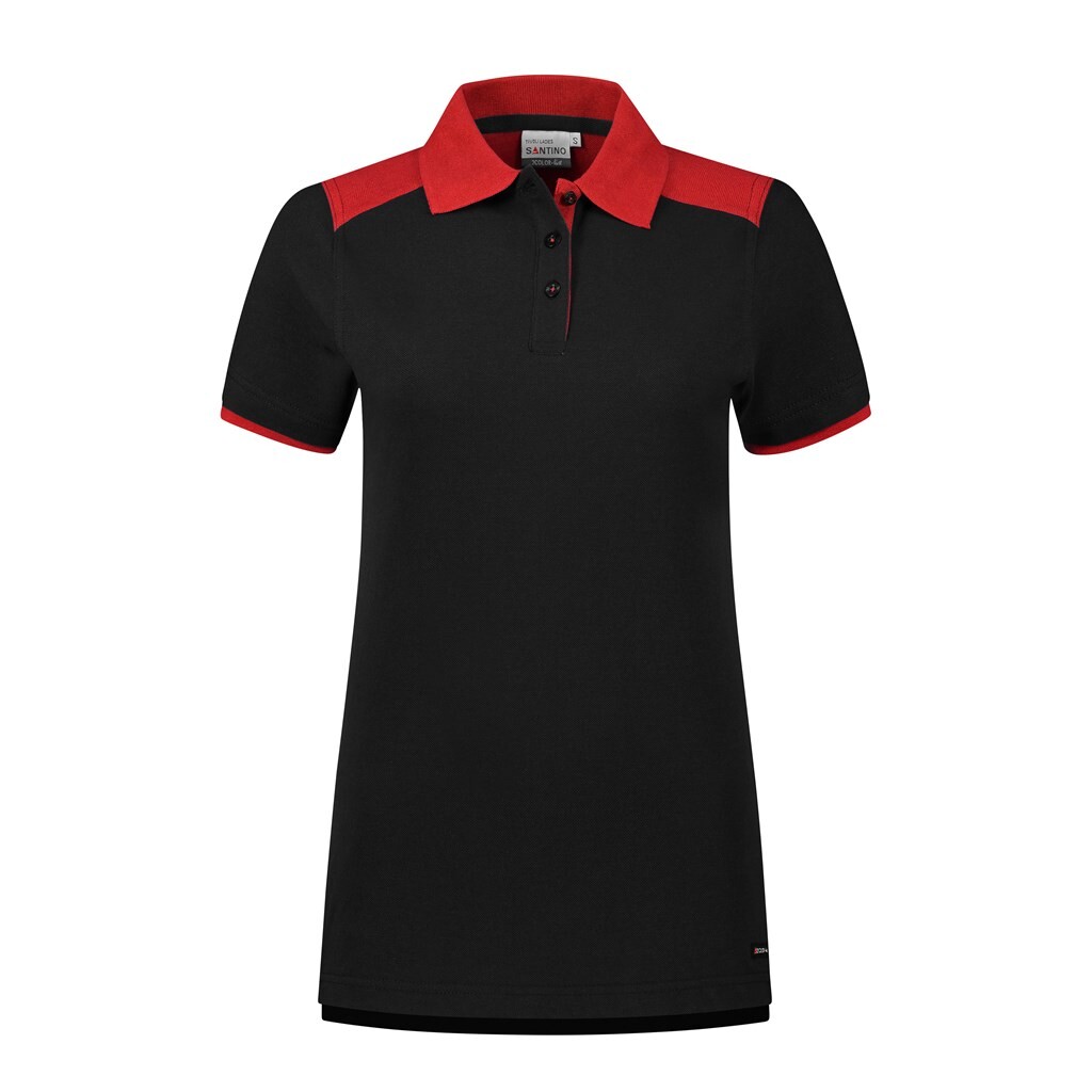 Santino Poloshirt Tivoli Ladies Black / Red