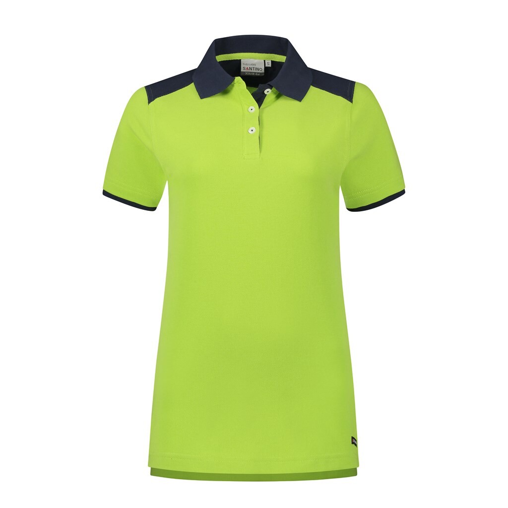 Santino Poloshirt Tivoli Ladies Lime / Real Navy