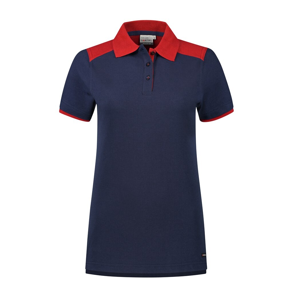 Santino Poloshirt Tivoli Ladies Real Navy / Red