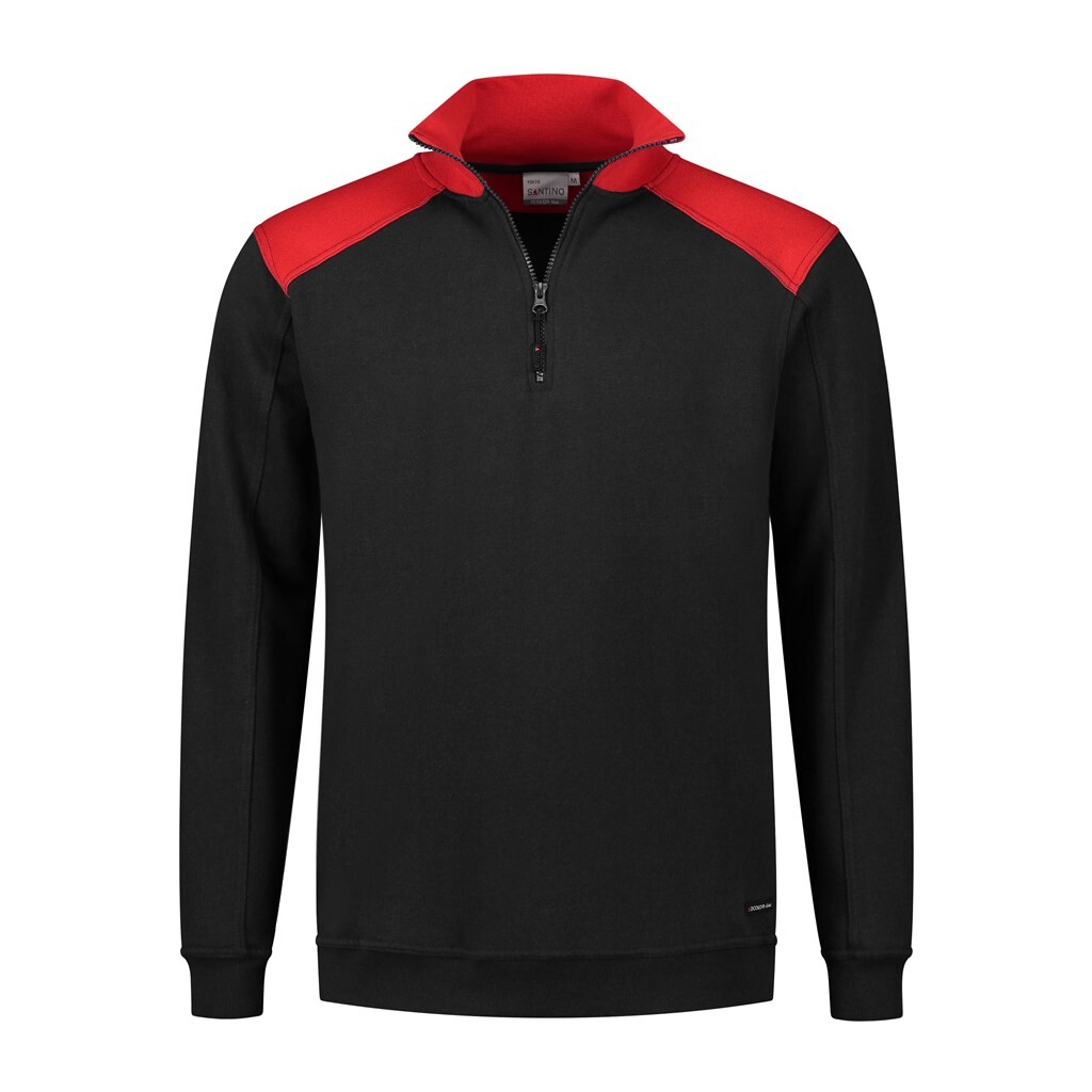 Santino Zipsweater Tokyo Black / Red