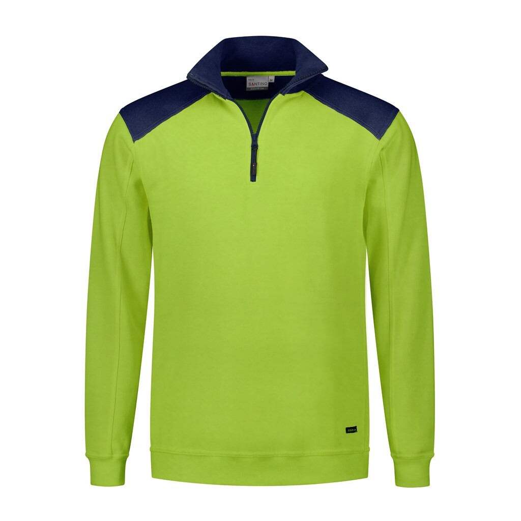 Santino Zipsweater Tokyo Lime / Real Navy