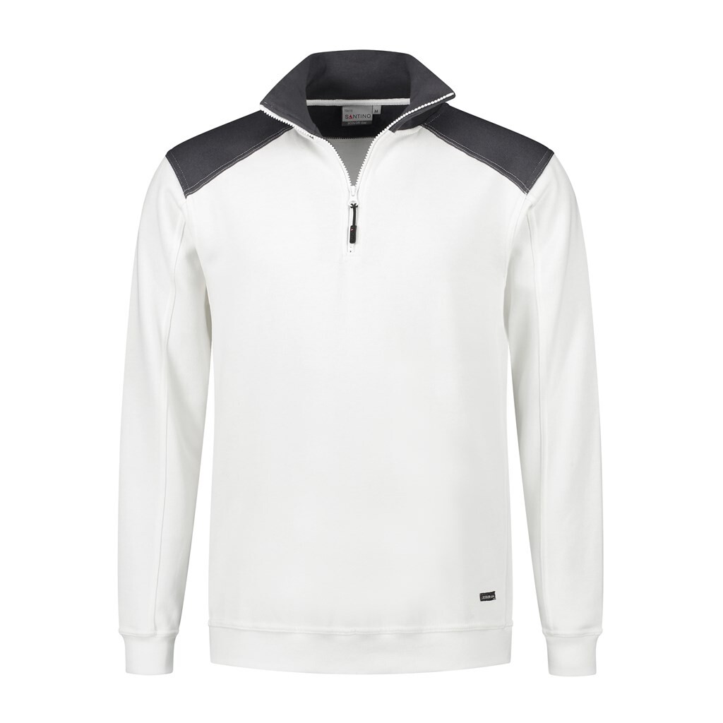 Santino Zipsweater Tokyo White / Graphite